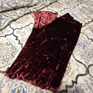 Velvet Burgundy LEGGINGS